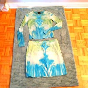 Roberto Cavalli skirt and top set